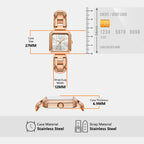 Women Quartz Silver Dial Analog Stainless Steel Watch AX7167SET