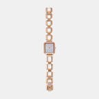 Women Quartz Silver Dial Analog Stainless Steel Watch AX7167SET