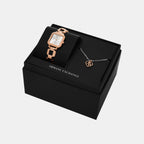 Women Quartz Silver Dial Analog Stainless Steel Watch AX7167SET