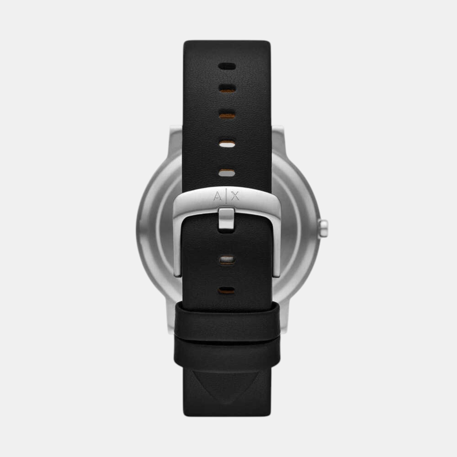 Men Quartz Black Dial Analog Leather Watch AX7168SET