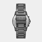 Men Quartz Gray Dial Chronograph Stainless Steel Watch AX7170SET