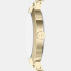 Women Quartz Gold Dial Analog Stainless Steel Watch AX7177SET