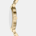 Women Quartz Silver Dial Analog Stainless Steel Watch AX7185SET