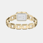 Women Quartz Silver Dial Analog Stainless Steel Watch AX7186SET