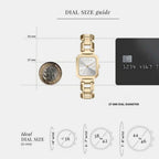 Women Quartz Silver Dial Analog Stainless Steel Watch AX7186SET