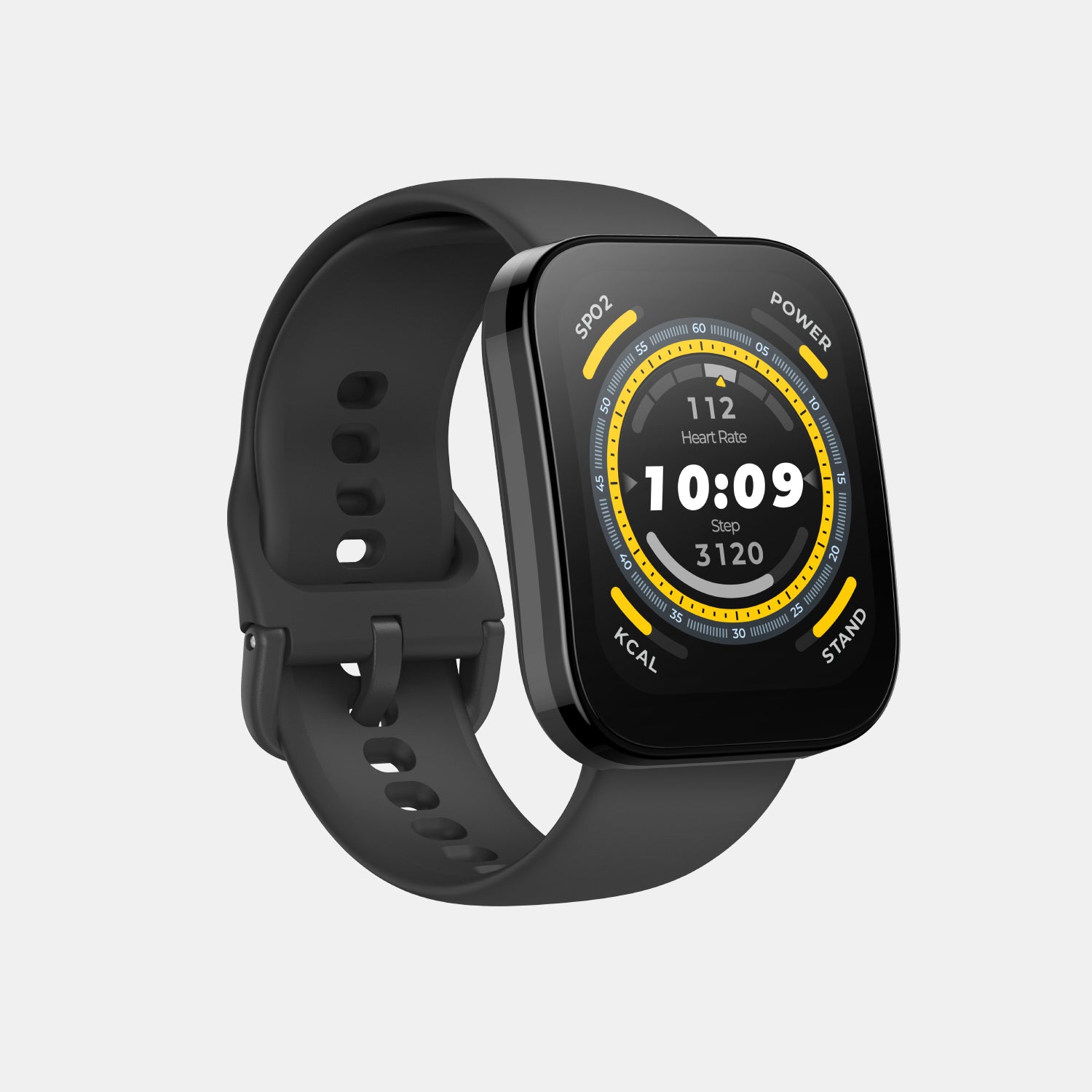 Unisex Processor Soft Black Dial LCD Silicone Watch BIP 5 SOFT BLACK