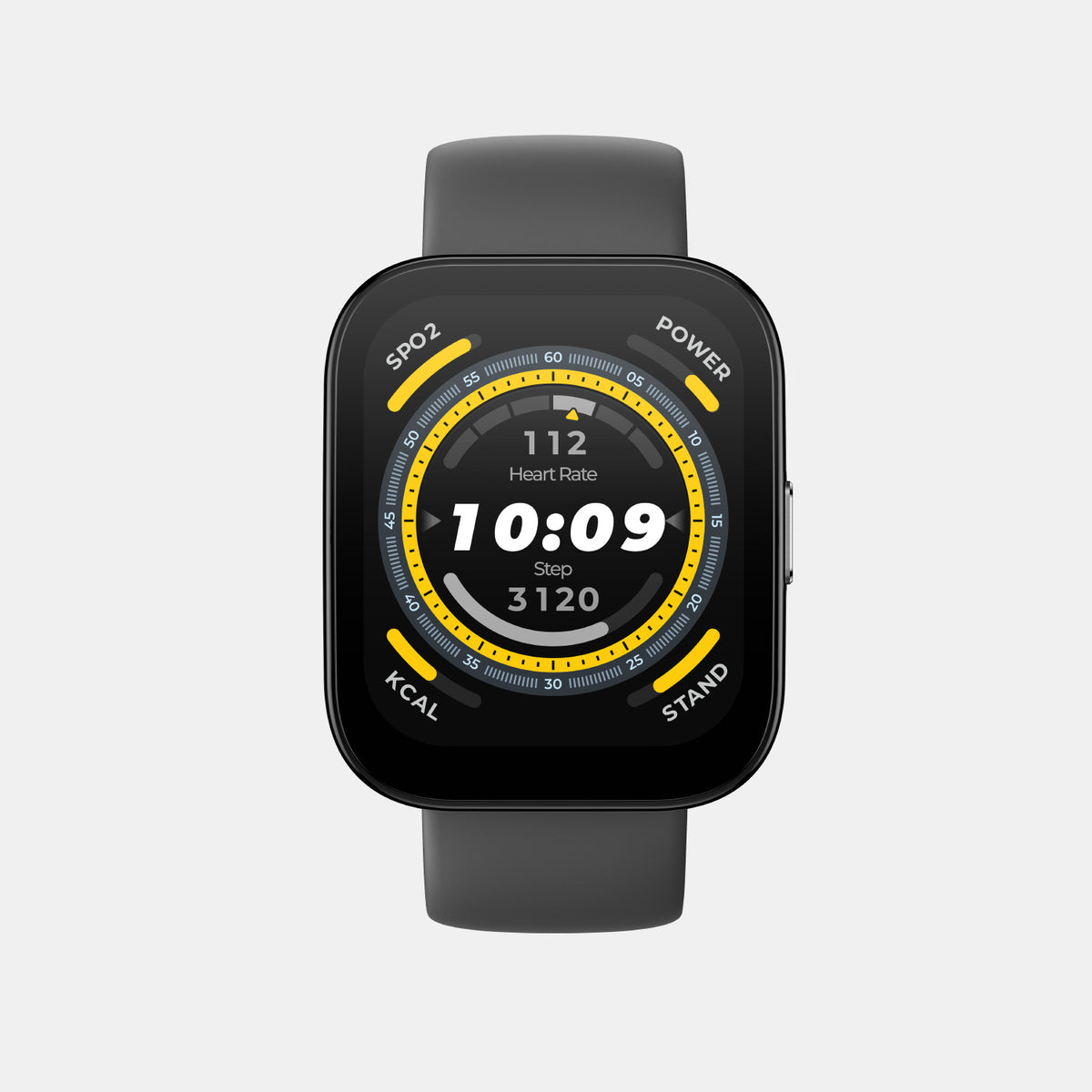 Unisex Processor Black Dial LCD Silicone Watch BIP 5 SOFT BLACK