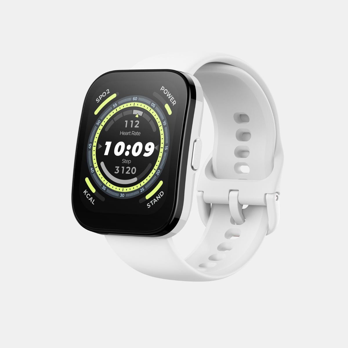 Unisex Processor Cream Dial LCD Silicone Watch BIP 5 CREAM WHITE