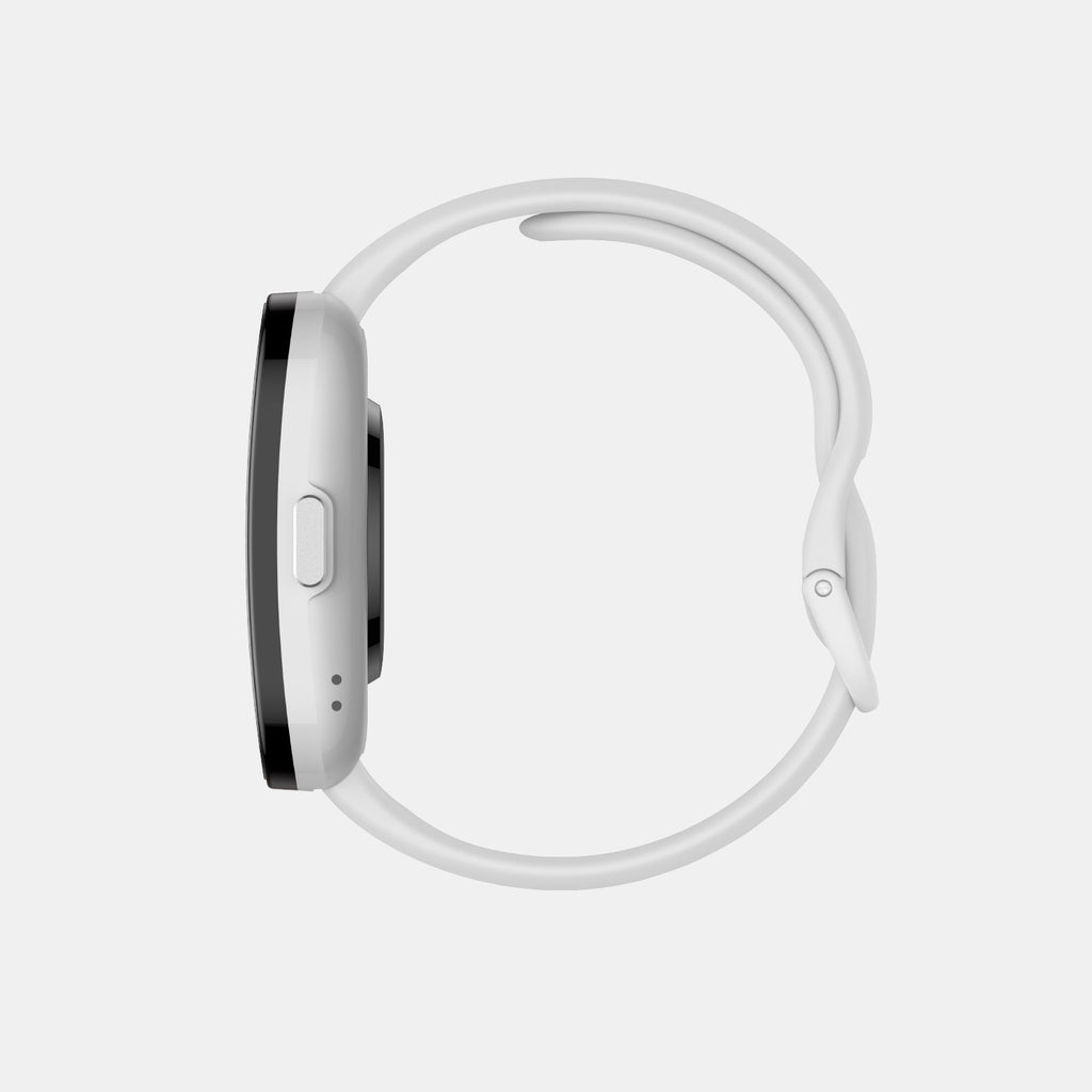 Unisex Processor Cream White Dial LCD Silicone Watch BIP 5 CREAM WHITE