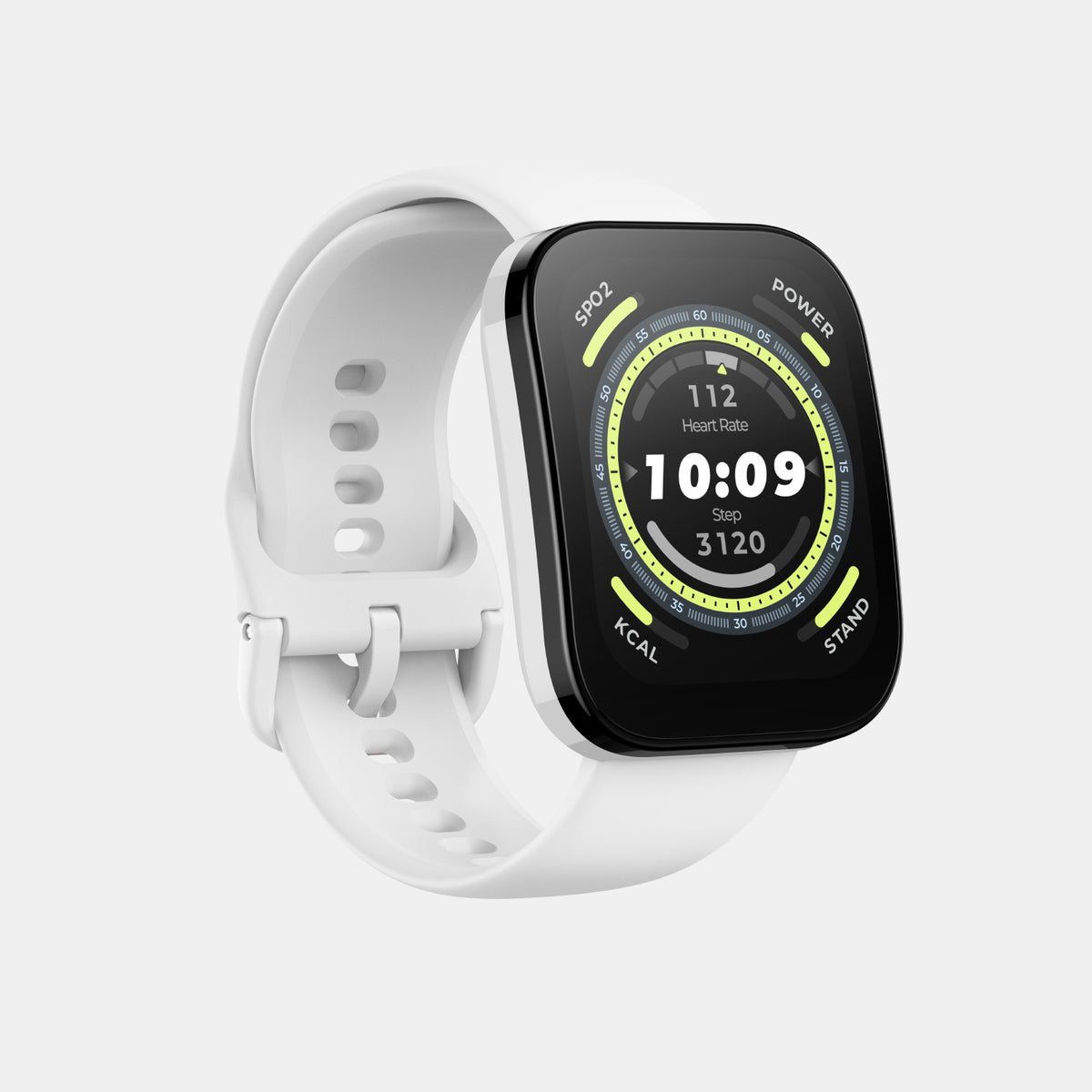 Unisex Processor Cream Dial LCD Silicone Watch BIP 5 CREAM WHITE