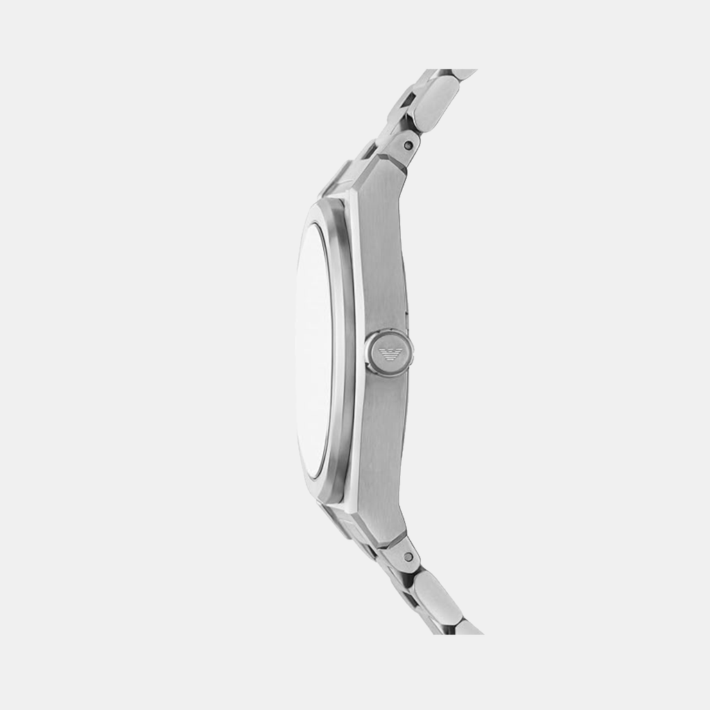 Na Men Quartz Black Dial Analog Stainless Steel Watch AR11622