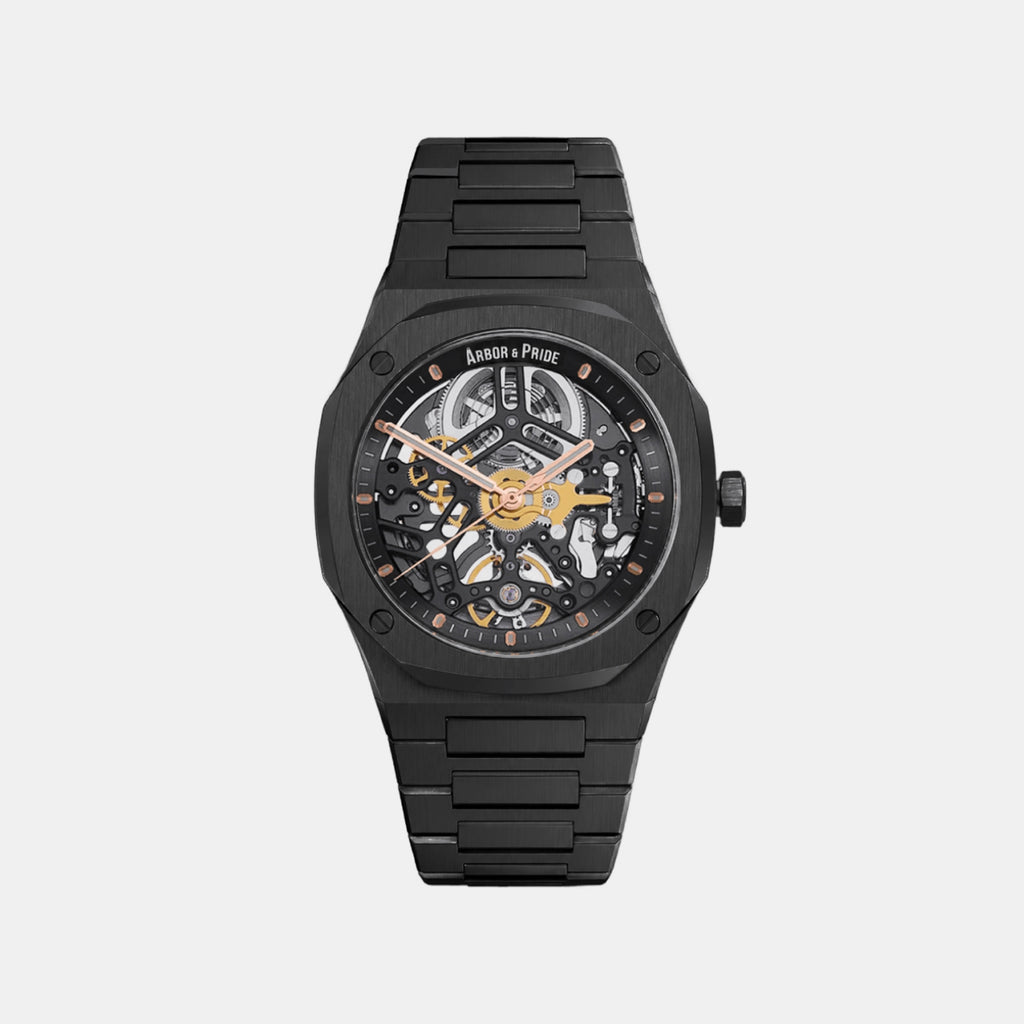 Ashborne Men Automatic Grey Dial Analog Stainless Steel Watch Ashbourne - Gm