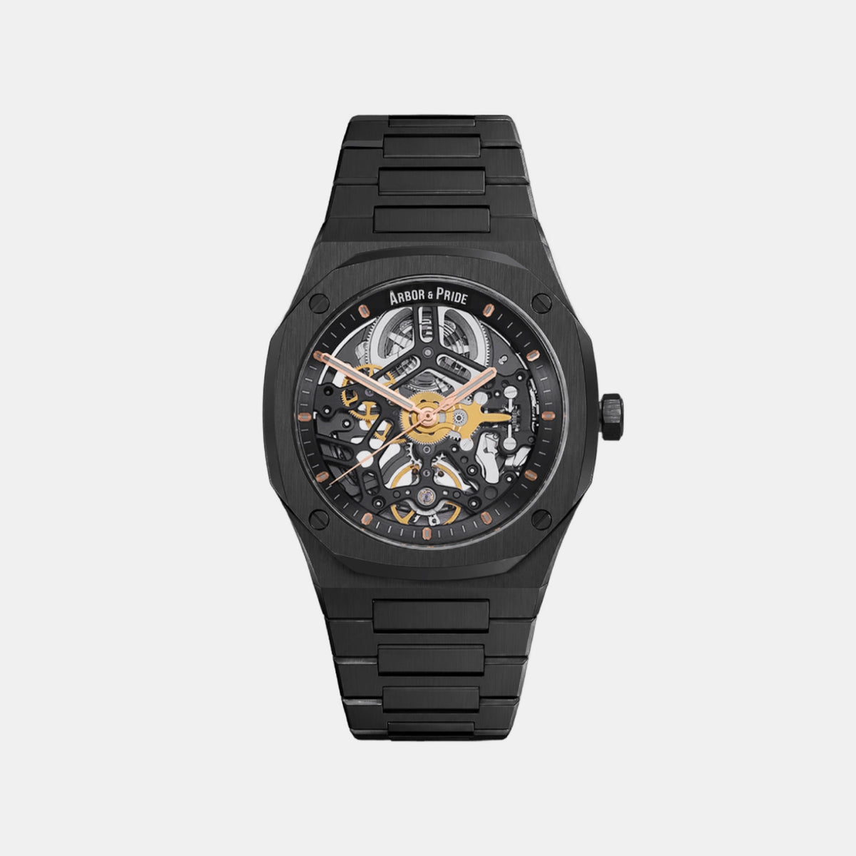 Ashborne Men Automatic Grey Dial Analog Stainless Steel Watch Ashbourne - Gm