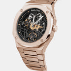 Ashborne Men Automatic Black Dial Analog Stainless Steel Watch Ashbourne - Rg