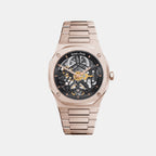 Ashborne Men Automatic Black Dial Analog Stainless Steel Watch Ashbourne - Rg