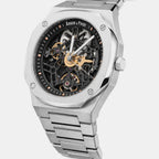 Ashborne Men Automatic Black Dial Analog Stainless Steel Watch Ashbourne - Sl
