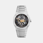 Ashborne Men Automatic Black Dial Analog Stainless Steel Watch Ashbourne - Sl
