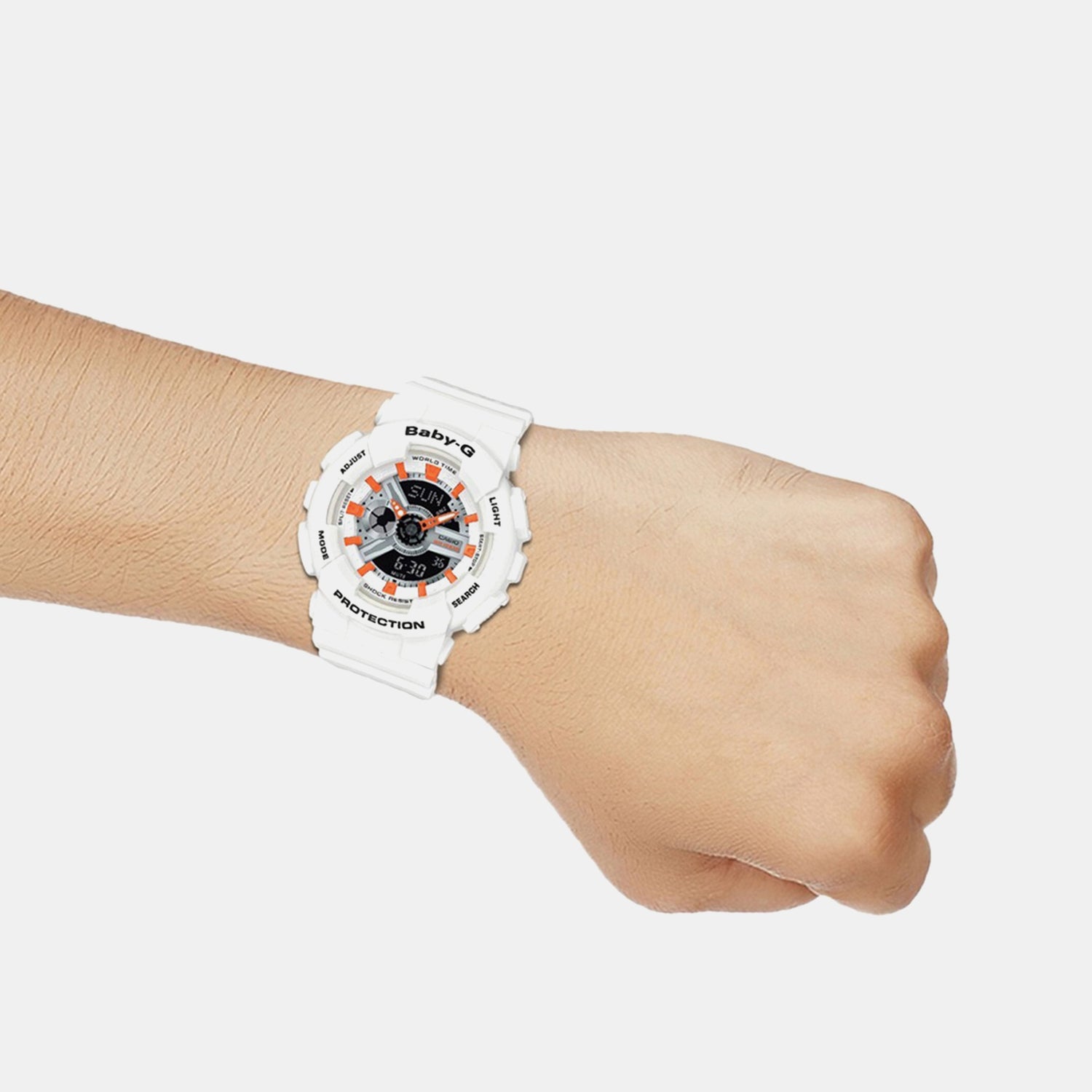 Baby-G Unisex Quartz Black Dial Analog-Digital Resin Watch B180