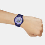 Baby-G Women Quartz Blue Dial Analog-Digital Resin Watch B221