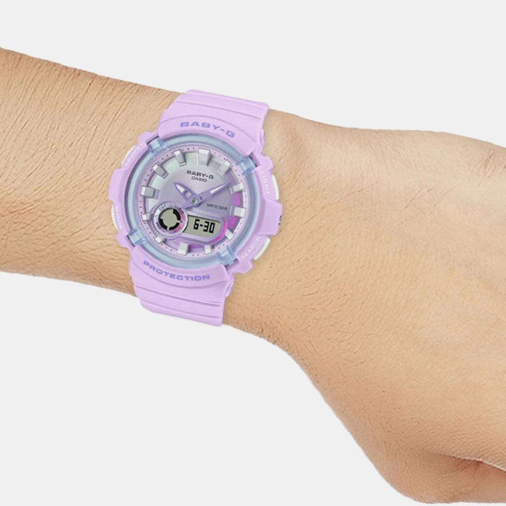 Baby-G Women Quartz Blue Dial Analog-Digital Resin Watch B222