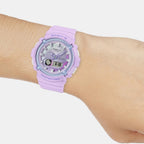 Baby-G Women Quartz Blue Dial Analog-Digital Resin Watch B222