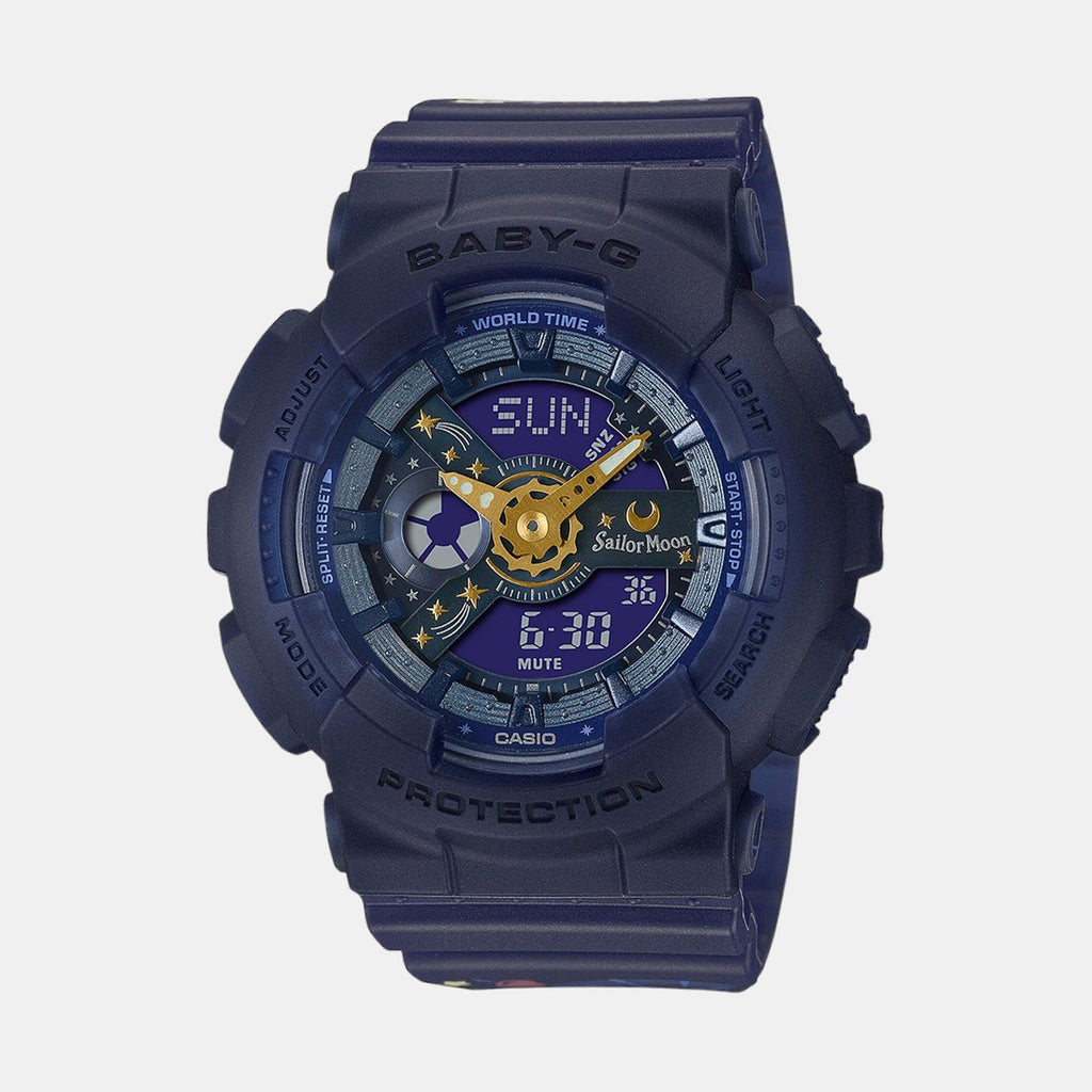 Baby-G Women Quartz Blue Dial Analog-Digital Resin Watch B227