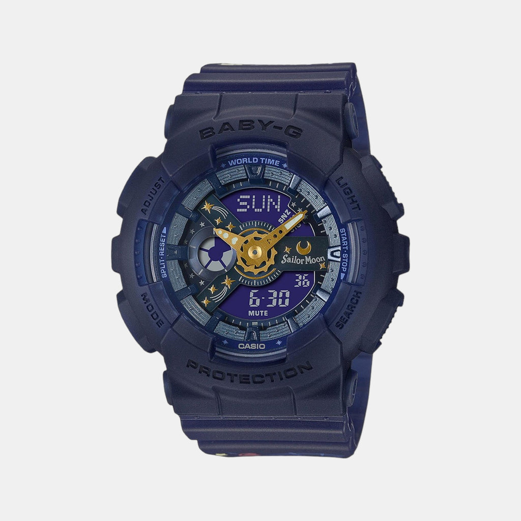 Baby-G Women Quartz Blue Dial Analog-Digital Resin Watch B227