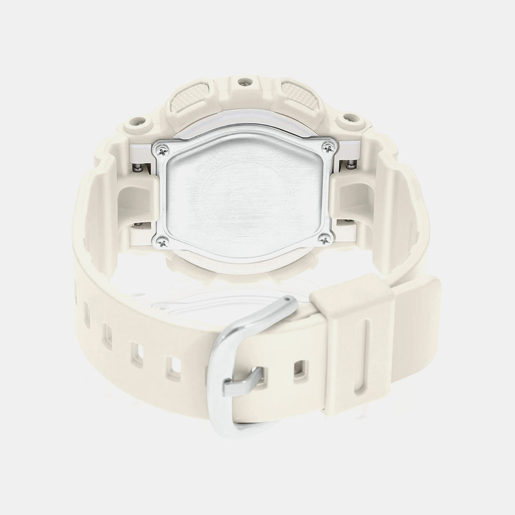 Baby-G Men Quartz White Dial Analog-Digital Resin Watch B228