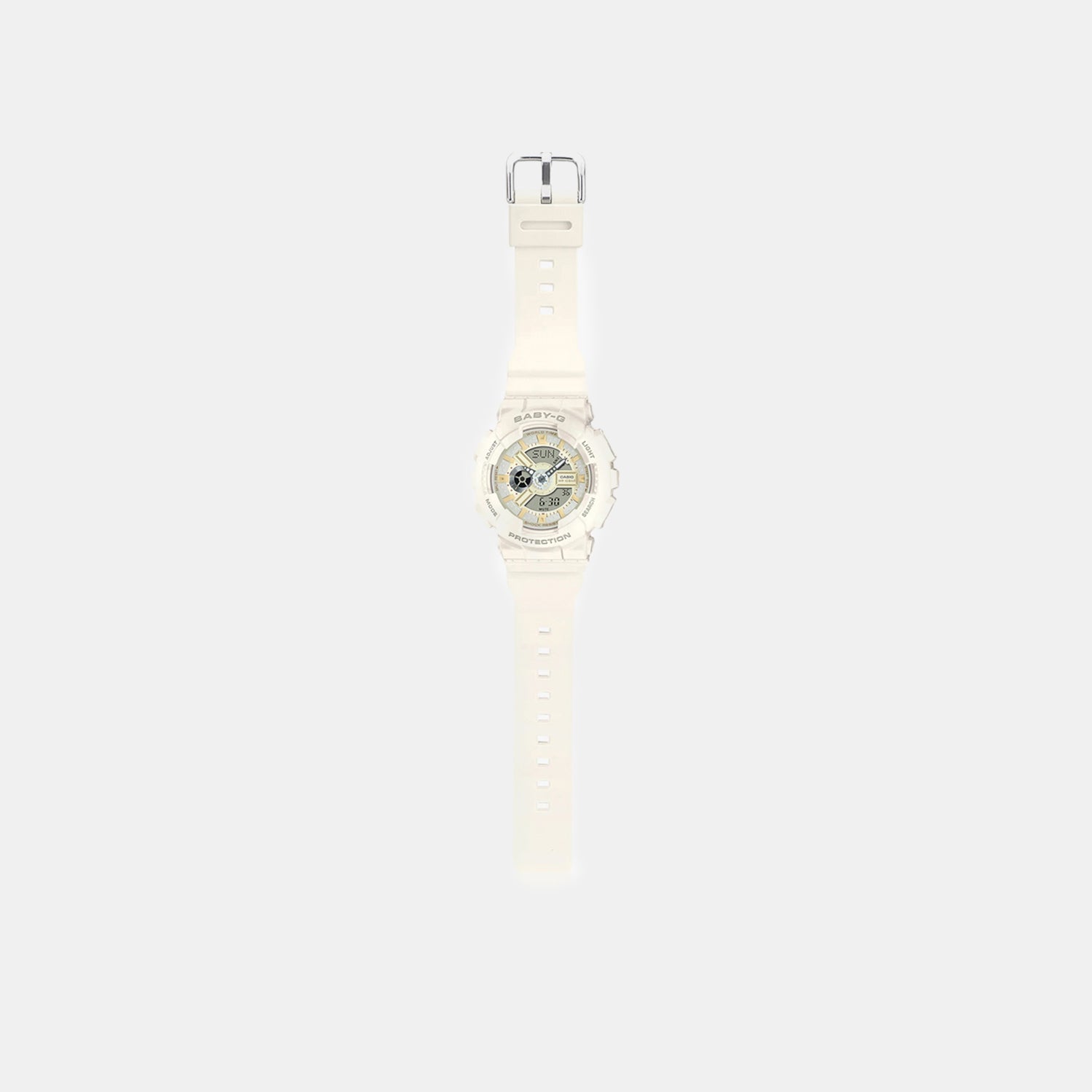 Baby-G Men Quartz White Dial Analog-Digital Resin Watch B228