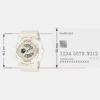 Baby-G Men Quartz White Dial Analog-Digital Resin Watch B228