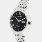 Men Quartz Black Dial Analog Stainless Steel Watch BF2020-51E