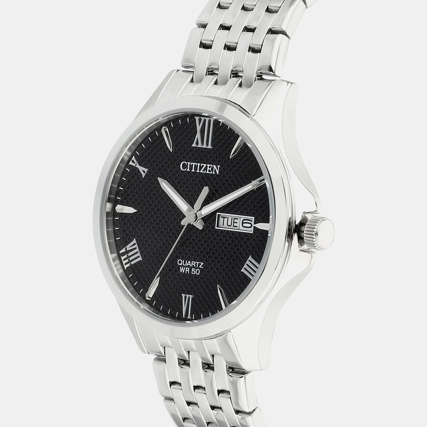 Men Quartz Black Dial Analog Stainless Steel Watch BF2020-51E