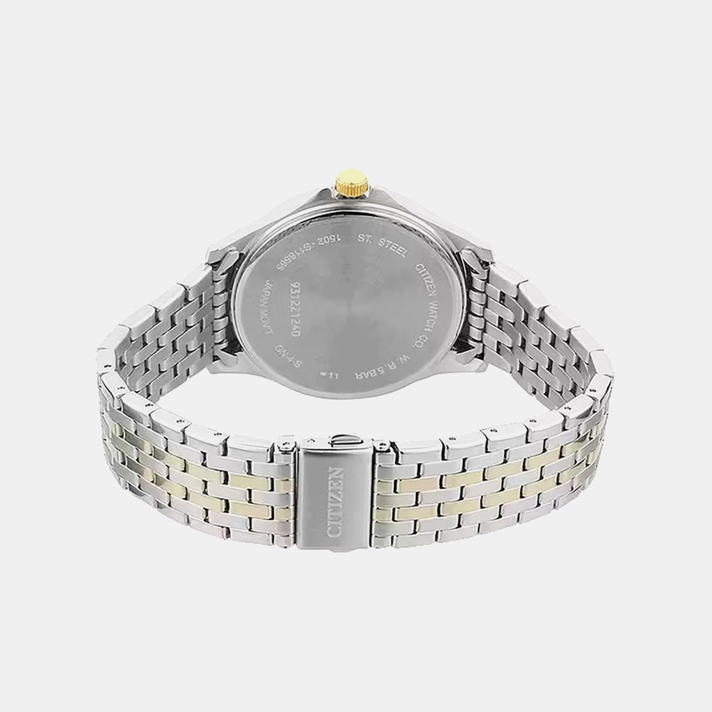 Men Quartz Blue Dial Analog Stainless Steel Watch BF2024-50L