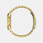 Men Quartz Gold Dial Analog Stainless Steel Watch BF2028-83P