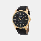 Men Quartz Black Dial Analog Leather Watch BH5002-02E