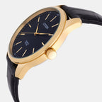 Men Quartz Black Dial Analog Leather Watch BH5002-02E