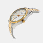 Men Quartz Silver Dial Analog Stainless Steel Watch BI1036-57A