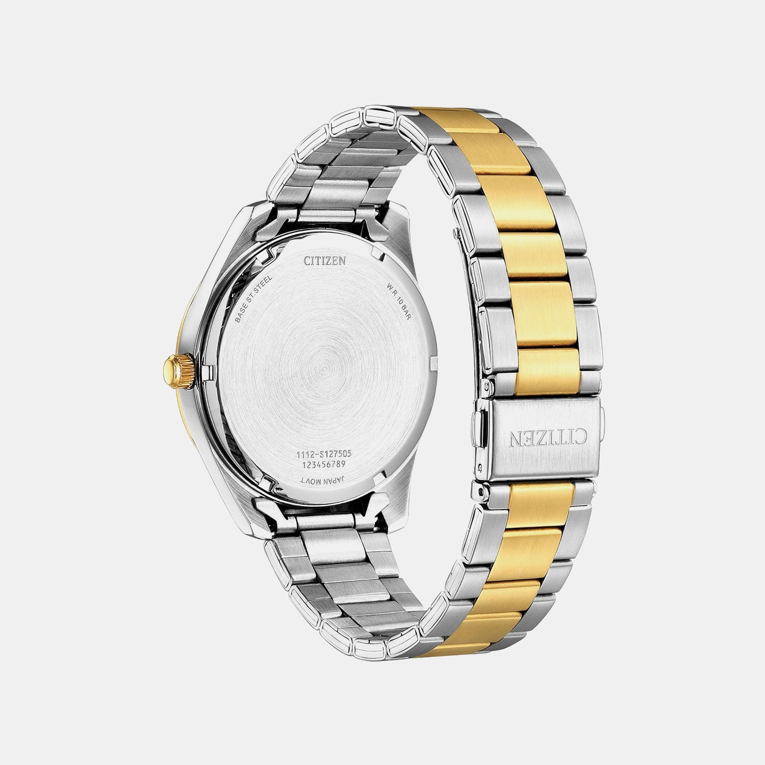 Men Quartz Silver Dial Analog Stainless Steel Watch BI1036-57A