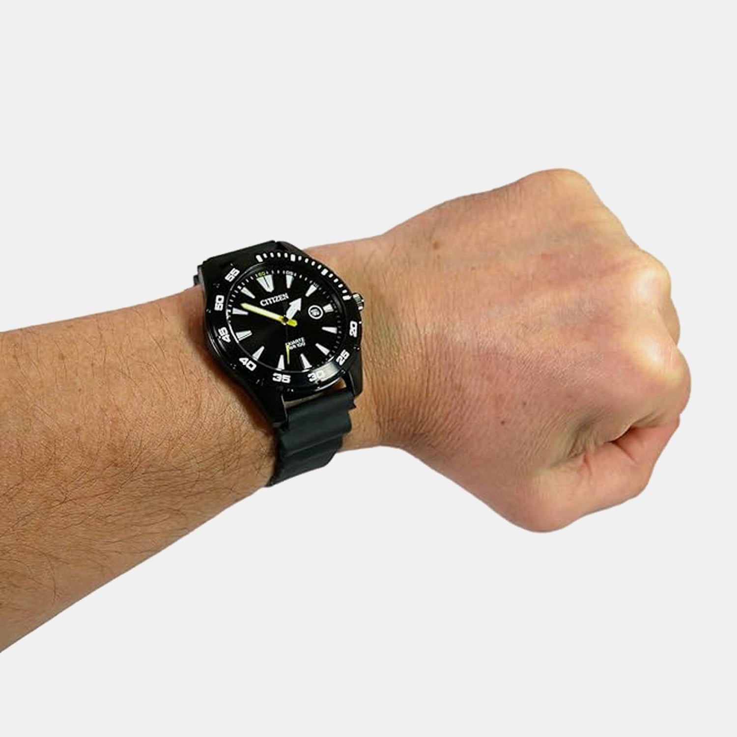 Men Quartz Black Dial Analog Stainless Steel Watch BI1045-13E