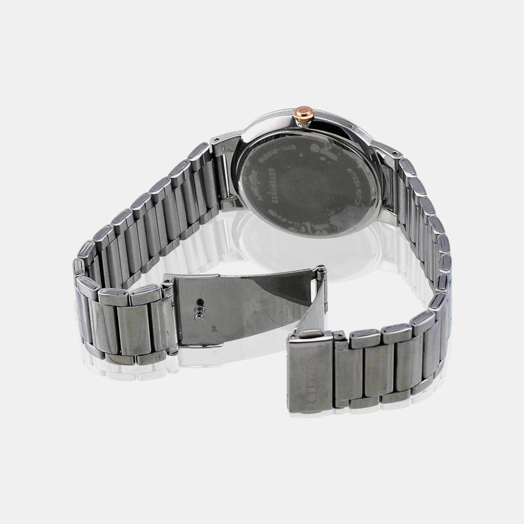 Men Quartz Black Dial Analog Stainless Steel Watch BI5014-58E