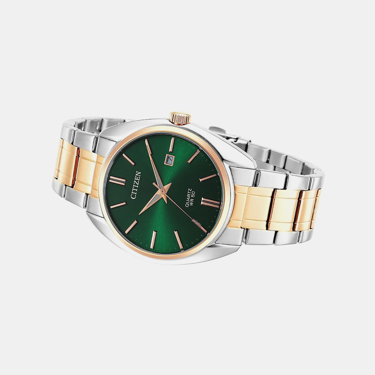 Hyperion Men Quartz Green Dial Analog Stainless Steel Watch BI5104-57Z
