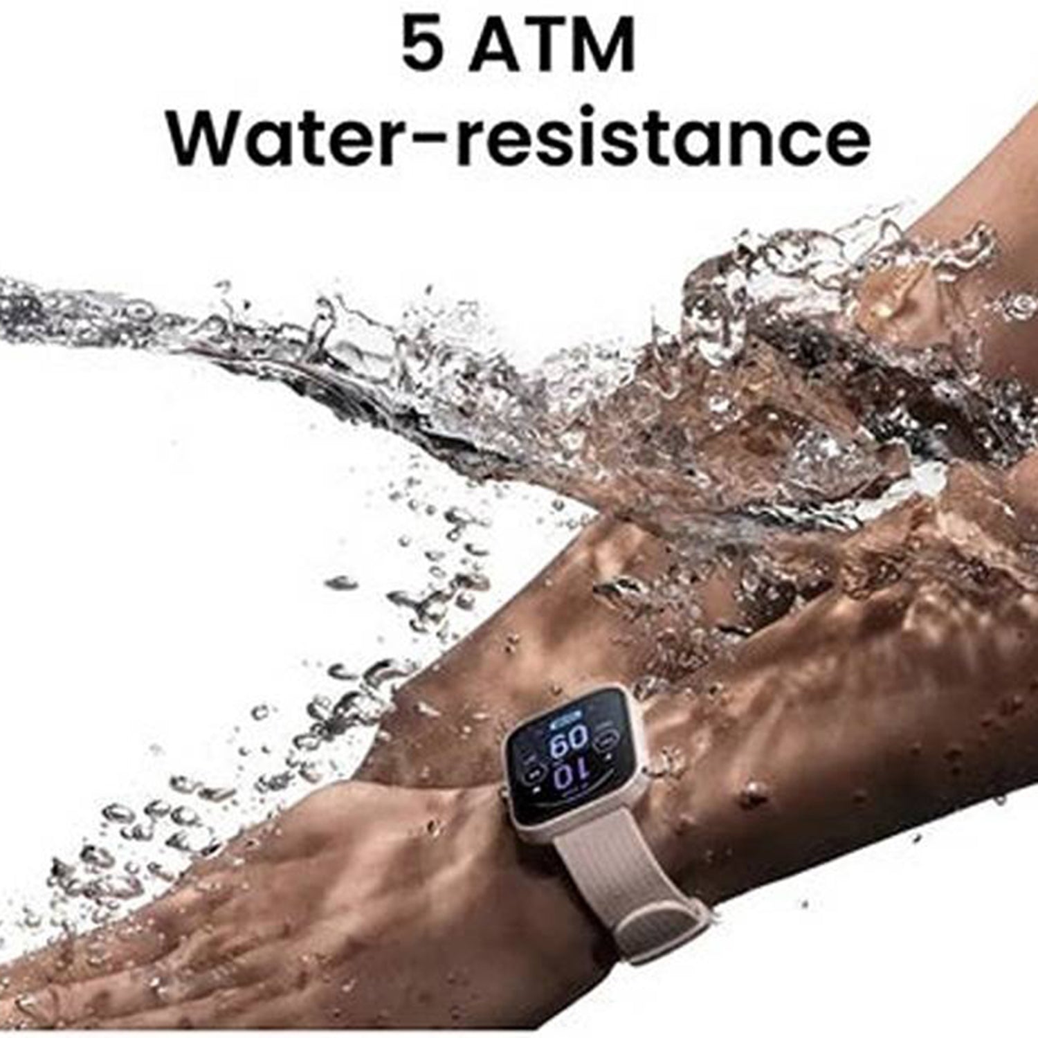 Unisex Processor Blue Dial LCD Silicone Watch BIP 3 BLUE