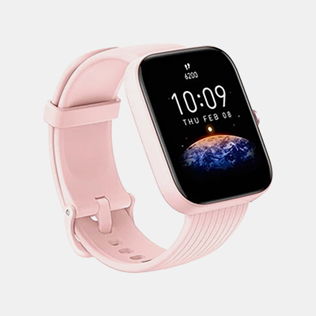 Unisex Processor Pink Dial LCD Silicone Watch BIP 3 PINK