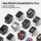 Bip Unisex Quartz Grey Dial Digital Silicone Watch BIP 5 UNITY GREY