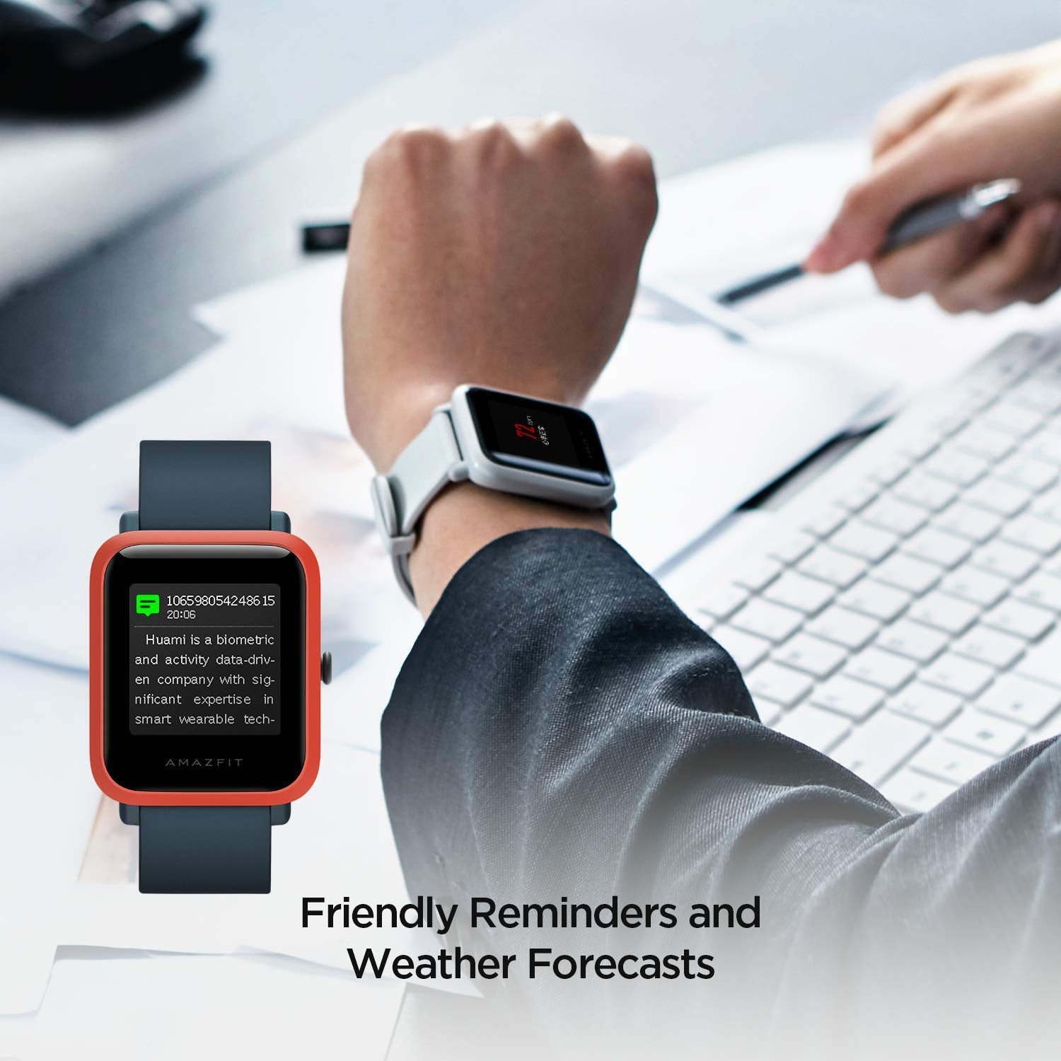 Bip Unisex Quartz Black Dial Digital Silicone Watch BIP ORANGE