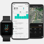 Bip Unisex Quartz Black Dial Digital Silicone Watch BIP S BLACK