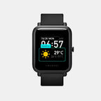 Bip Unisex Quartz Black Dial Digital Silicone Watch BIP S BLACK