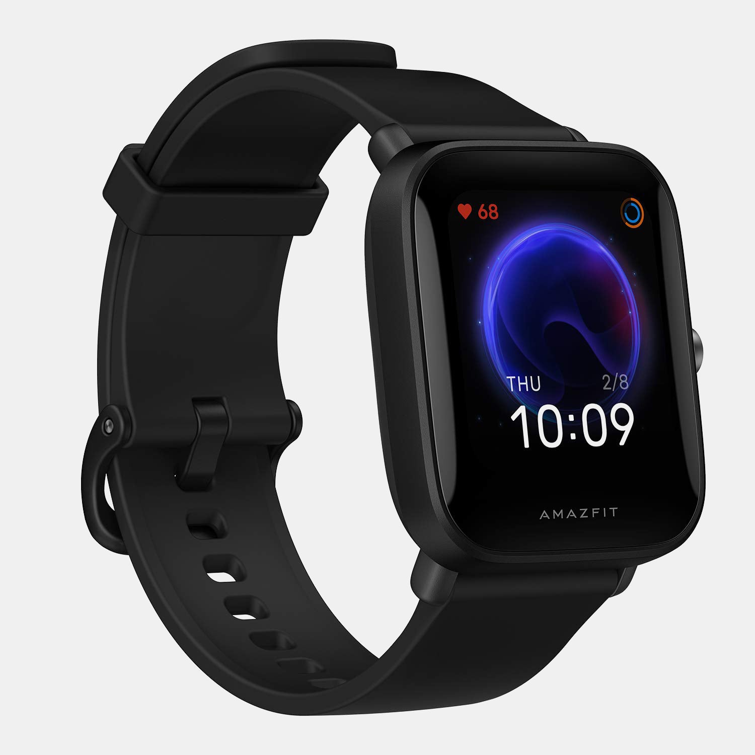 Bip Unisex Quartz Black Dial Digital Silicone Watch BIP U BLACK