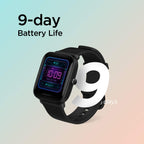 Bip Unisex Quartz Black Dial Digital Silicone Watch BIP U BLACK