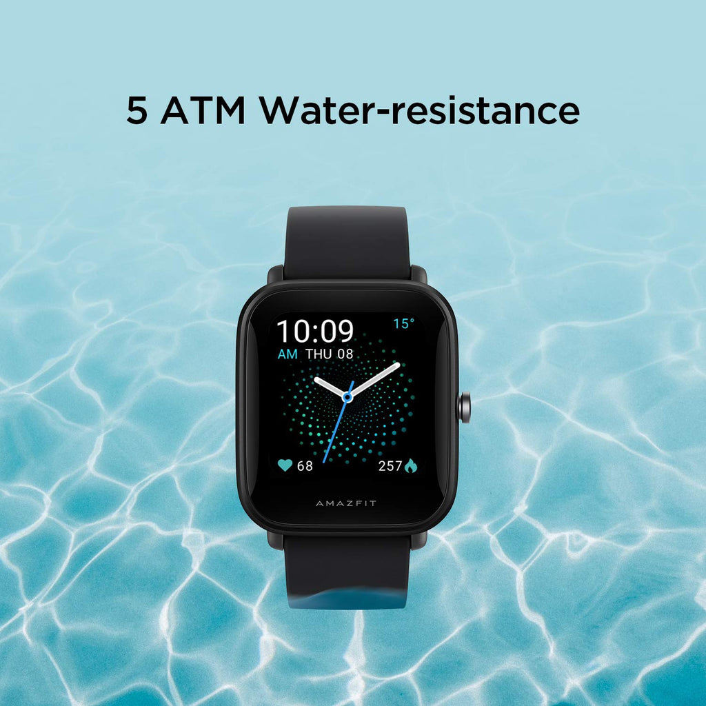 Bip Unisex Quartz Black Dial Digital Silicone Watch BIP U BLACK